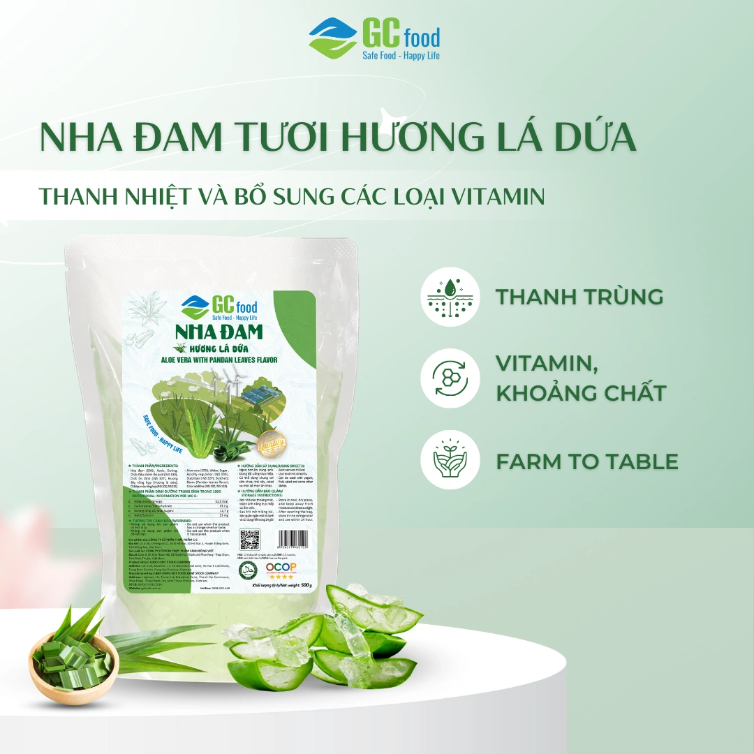 Nha đam hương lá dứa