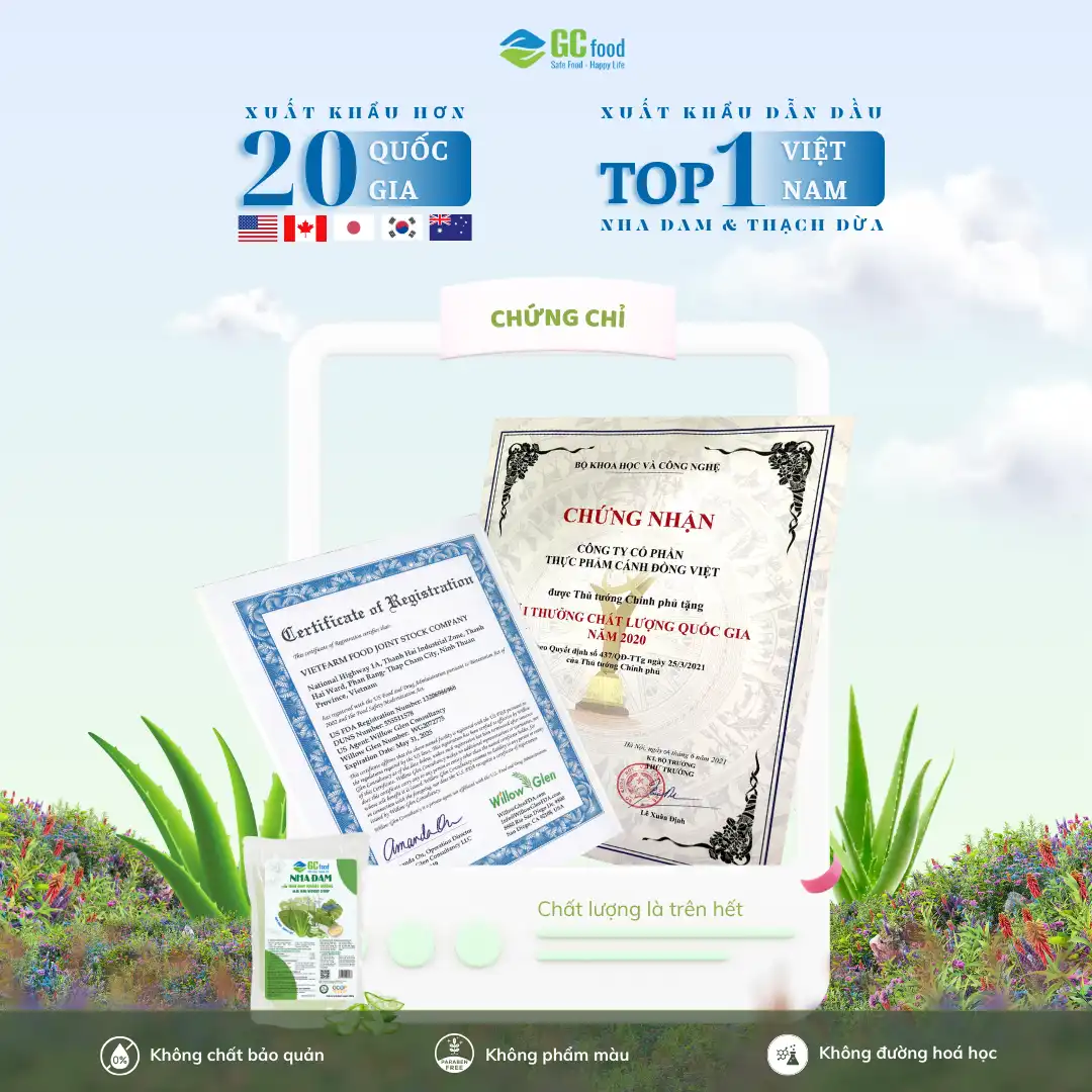 Thạch dừa Hương chanh dây Túi 500gr - Hình ảnh 2