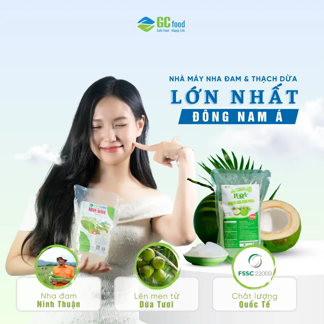 Thạch dừa Hương chanh dây Túi 500gr - Hình ảnh 3